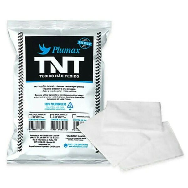 Len�ol Descart�vel Sem El�stico TNT 90cm x 2m Pct c/10un. PLUMAX