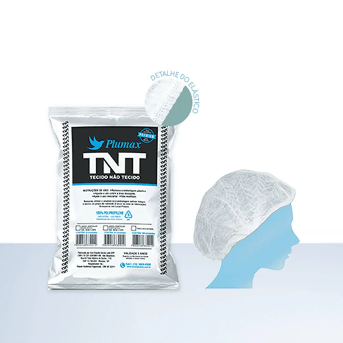 Touca Descartvel em TNT - pacote 100 unidades - Plumax