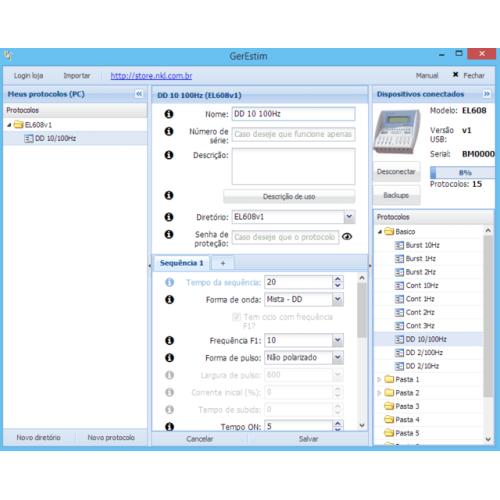 Eletroestimulador EL608 Digital Connect NKL