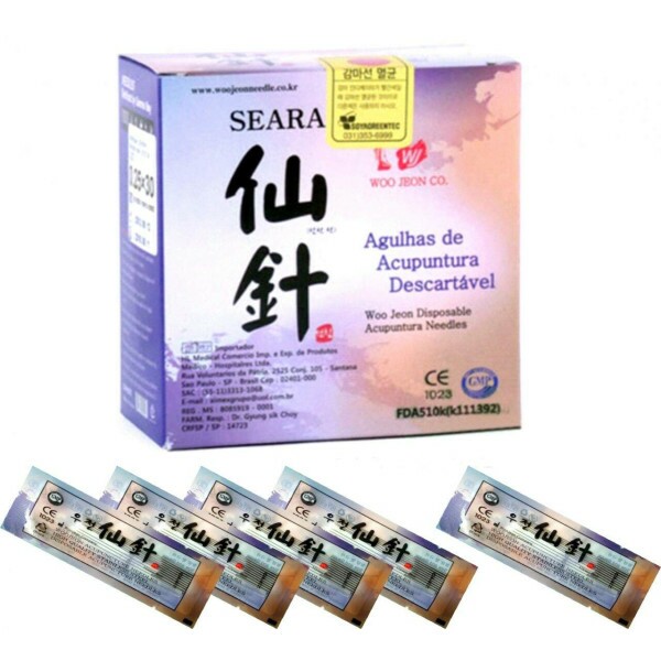 Agulha de Acupuntura facial 18x08mm cx c/ 1000 unid Woo Jeon