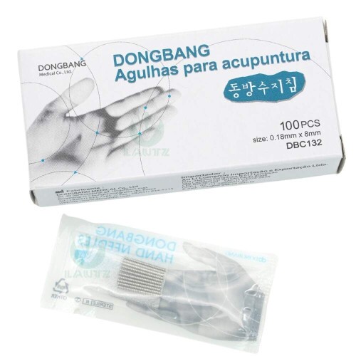 Agulha para Acupuntura Facial 18x8mm cx c/ 100 un Dong Bang (DBC)