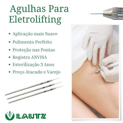 Agulha para Eletrolifting 3mm 10 unids - Lautz