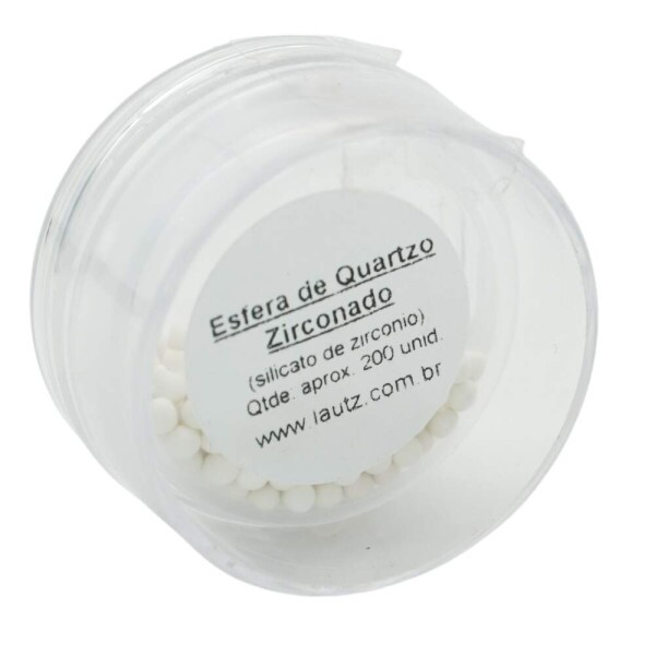 Pote Ponto Esfera Cristal Quartzo Zirconado Grande