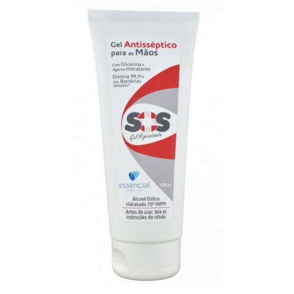 �lcool 70� em gel antiss�ptico para as m�os - Essencial