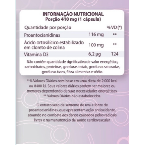 StiperCaps - Silcio Orgnico + Ext Semente de Uva (30 Cpsulas)