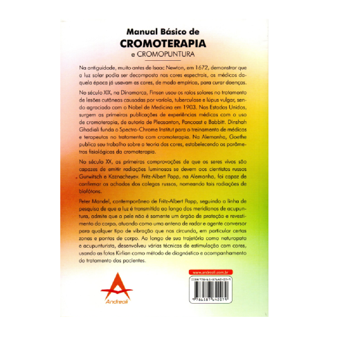 Manual Bsico De Cromoterapia E Cromopuntura - 1 Edio