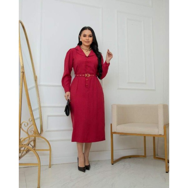 Vestido Liz vinho
