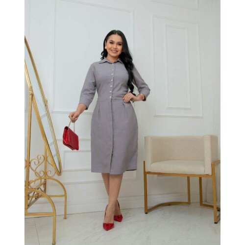 Vestido Vanessa cinza